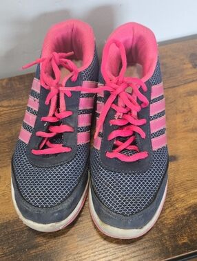 Navy and Pink Women's Athletic Sneakers